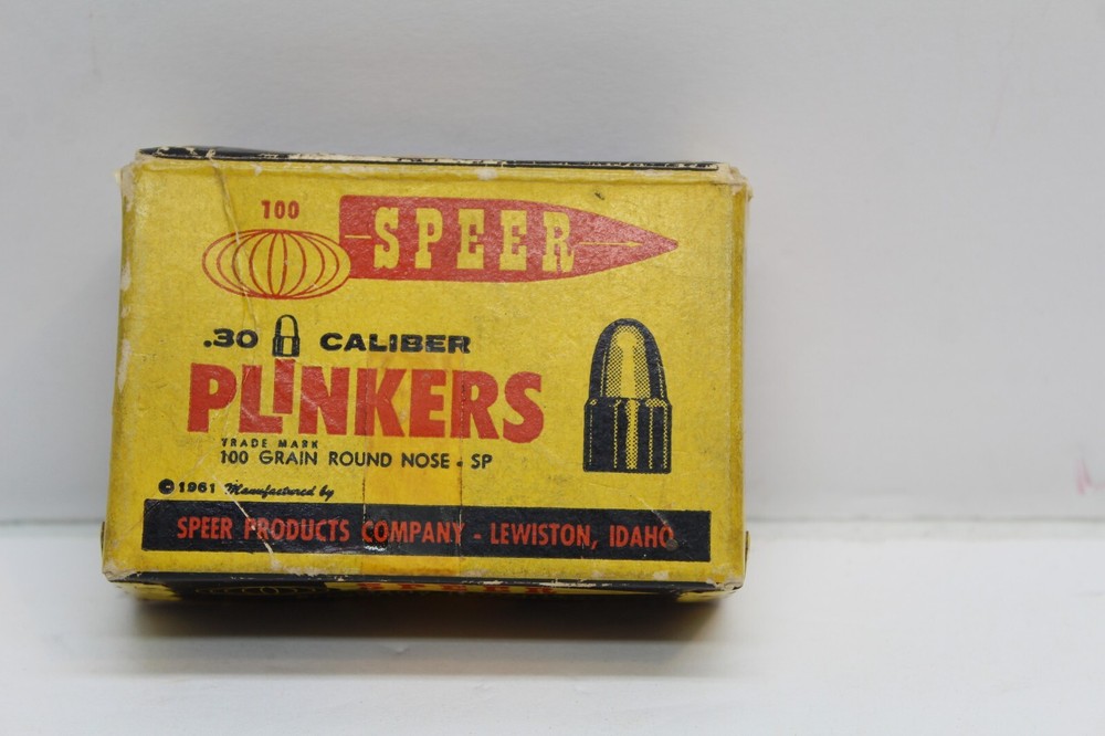 Vintage Speer 30 caliber PLinkers Bullet Box