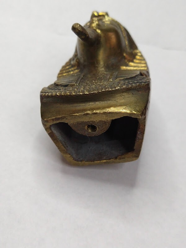 Vintage Brass Bust Egyptian Pharaoh