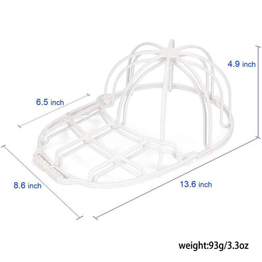 US 4-8 Pc Sturdy Plastic Frame Cage Baseball Cap Washer Cleaner Protector Holder
