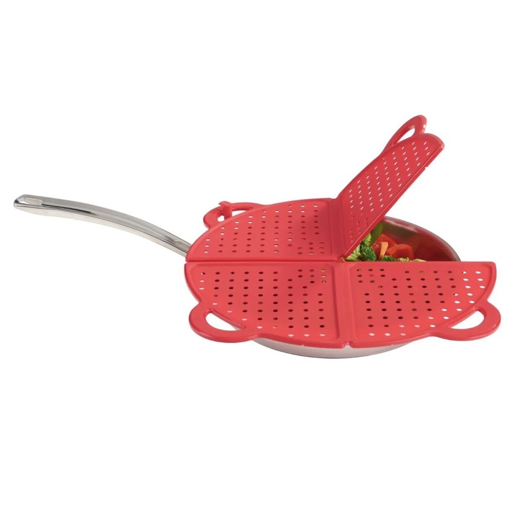 Mainstays Foldable Silicone Splatter Screen/ Trivet/ Quartered. New !!!