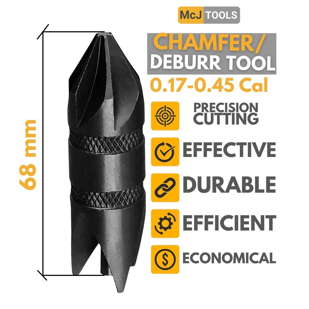 Reloading Chamfer Deburr Hand Tool 0.17-0.45cal