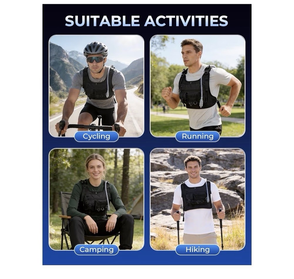 Running Vest with 2L Water Bladder