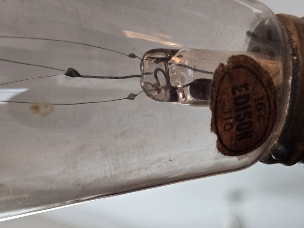 Antique Edison light bulb. Untested.