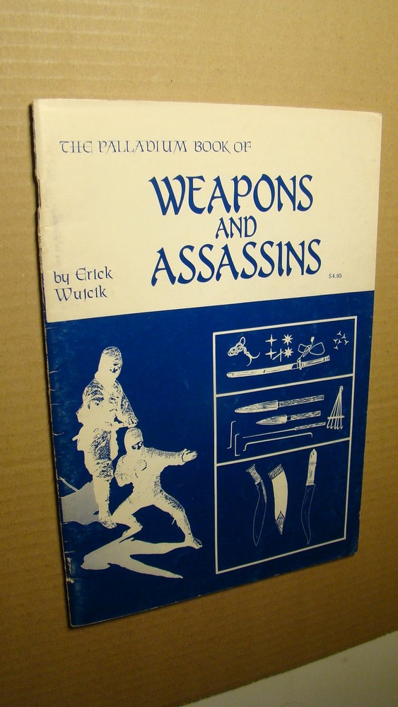 PALLADIUM BOOK - WEAPONS AND ASSASSINS *SOLID COPY* DUNGEONS DRAGONS 1983