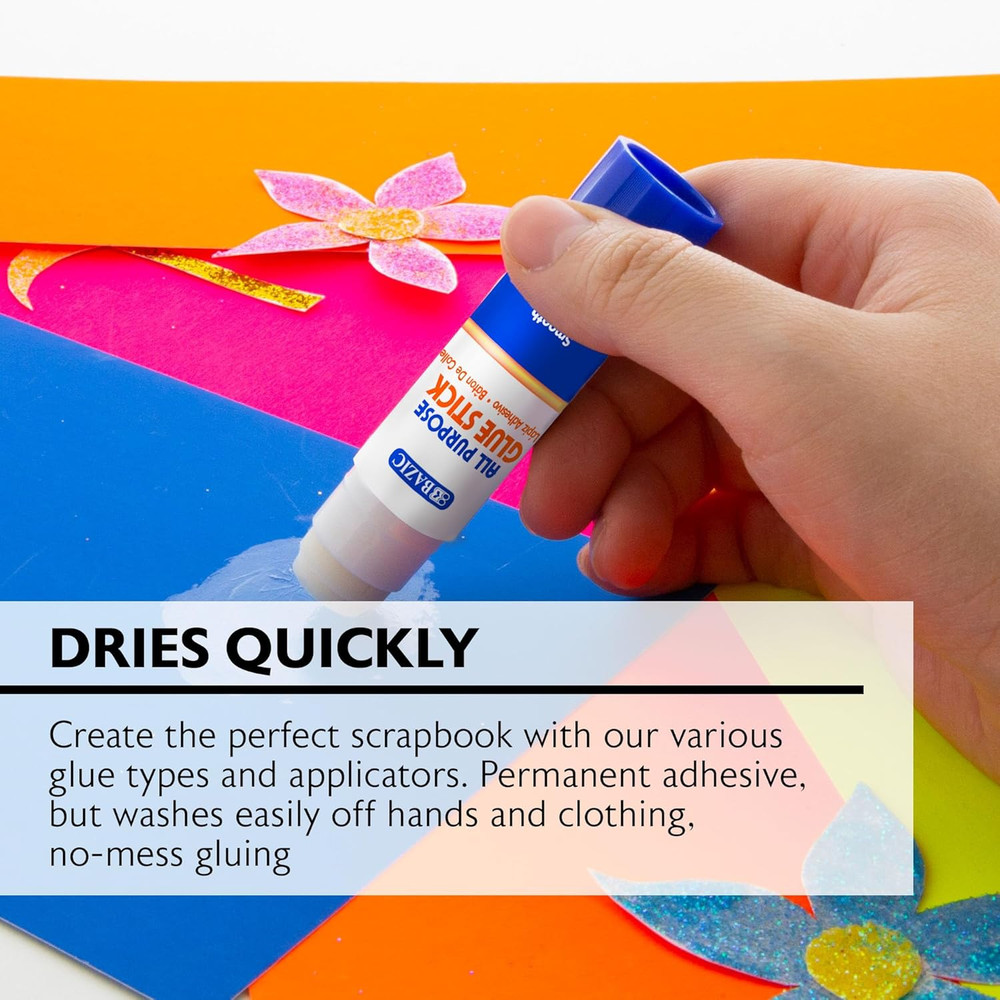BAZIC Glue Stick Premium 0.28 Oz (8G)(4/Pack)