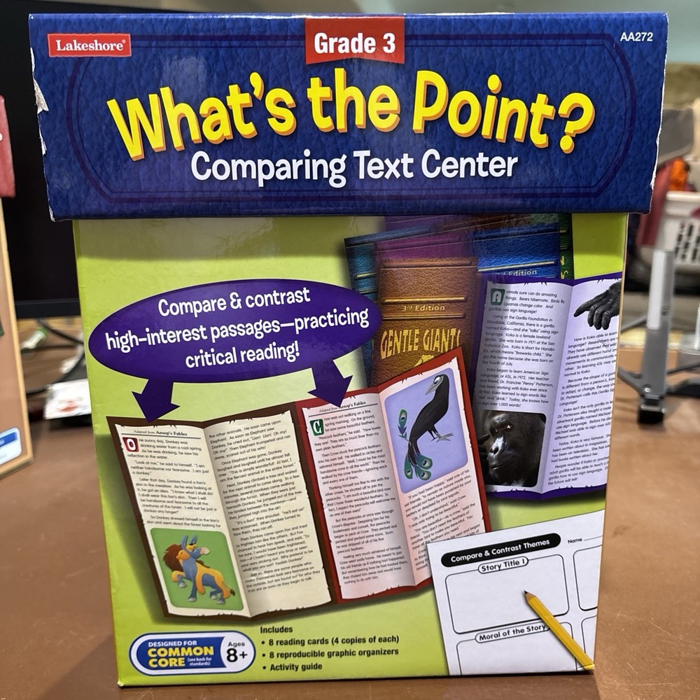 What’s The Point Comparing Text Center Grade Three