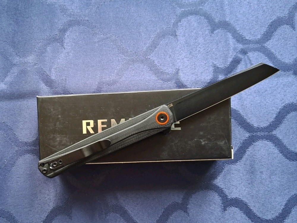 *NEW*🔥REMETTE - Canyon EDC Folder w/D2 Blade & Black G10 Handle *Small Version*