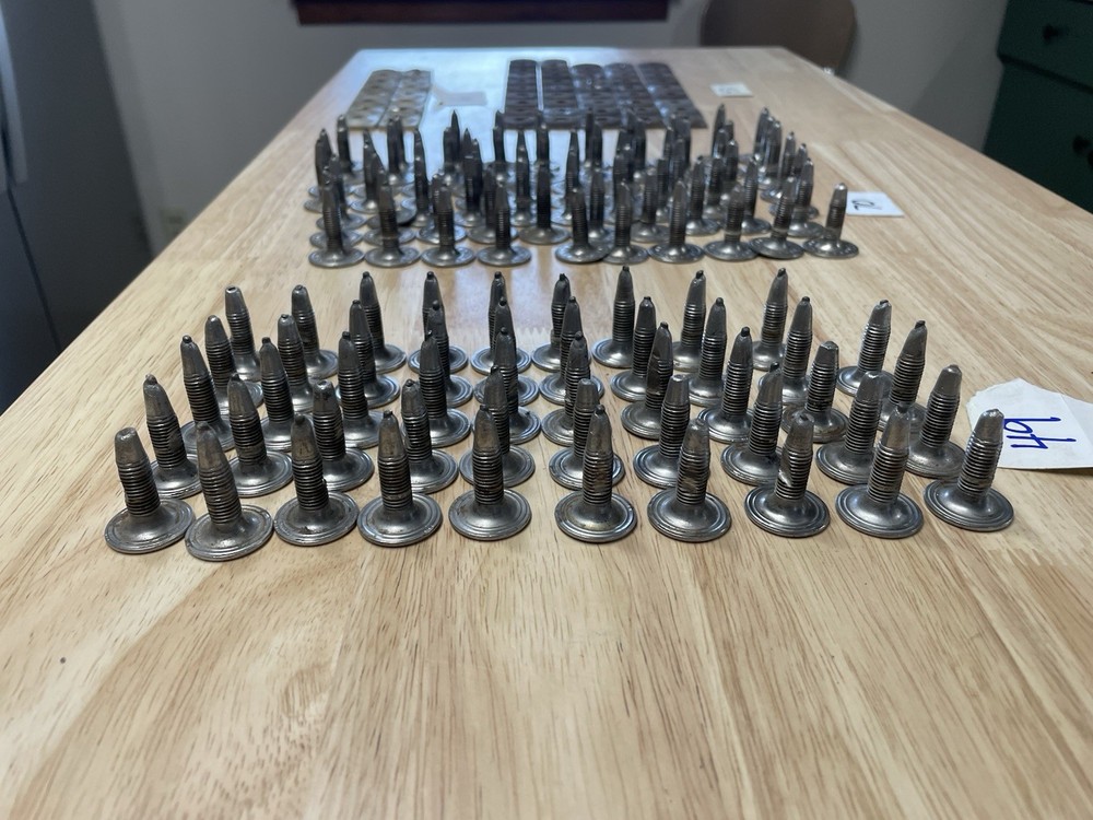 Used snowmobile Studs 2 Sizes And Mixed Washers