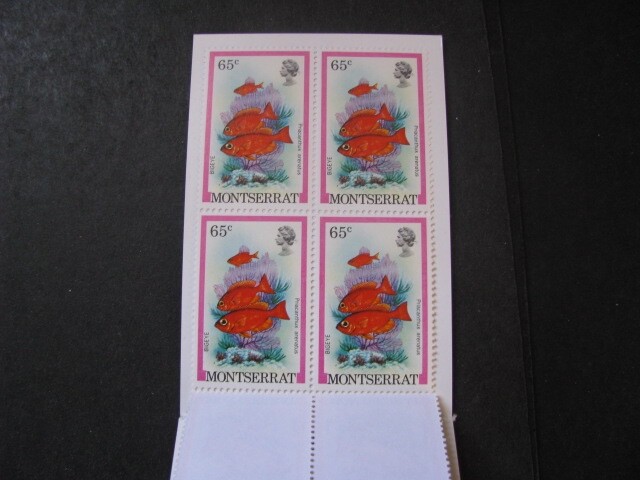 Montserrat Stamp Complete Fish Booklet from 1981 Never Hinged Unused