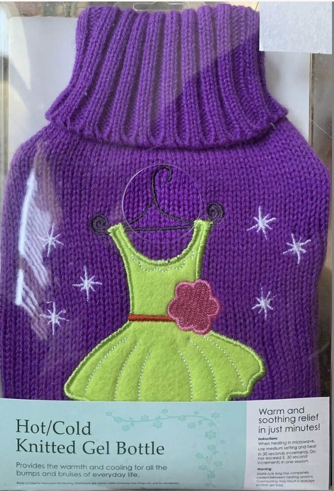 Hot/Cold Knitted Gel Bottle In 6 Patterns NIP!