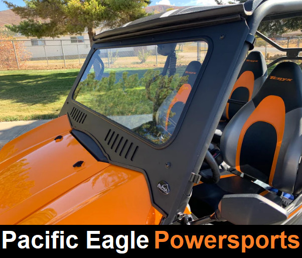 Kawasaki Teryx Vented Laminated DOT Glass Windshield for single & double cabs