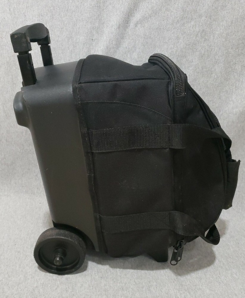 Brunswick 1 Ball Rolling Bowling Bag Retractable Handle Shoe Storage Pockets