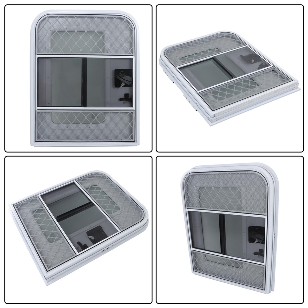 26x32 RV Entry Door with Screen Window for Passenger Side