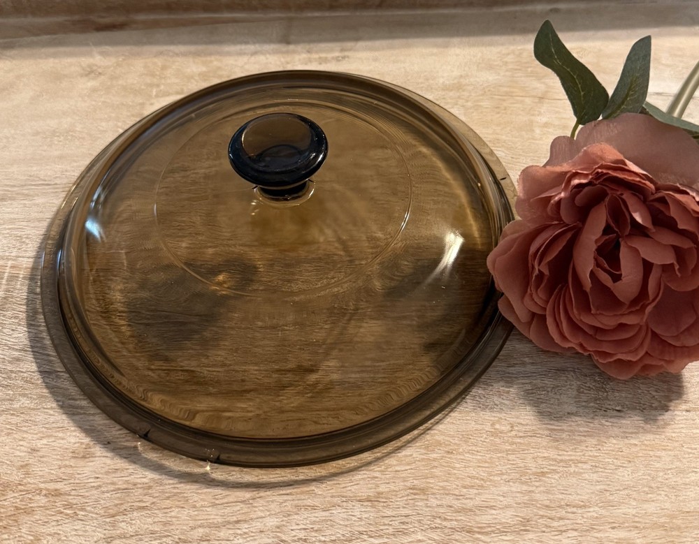 Pyrex V-1.5-C Amber Brown Replacement Lid Only Fits 1.5L Saucepan
