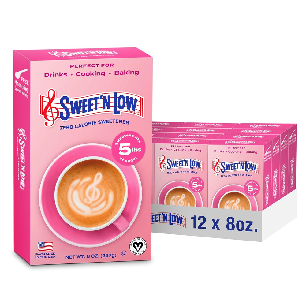 Sweet'N Low Zero Calorie Bulk Sweetener, 8 Oz. Box, 12 Pack