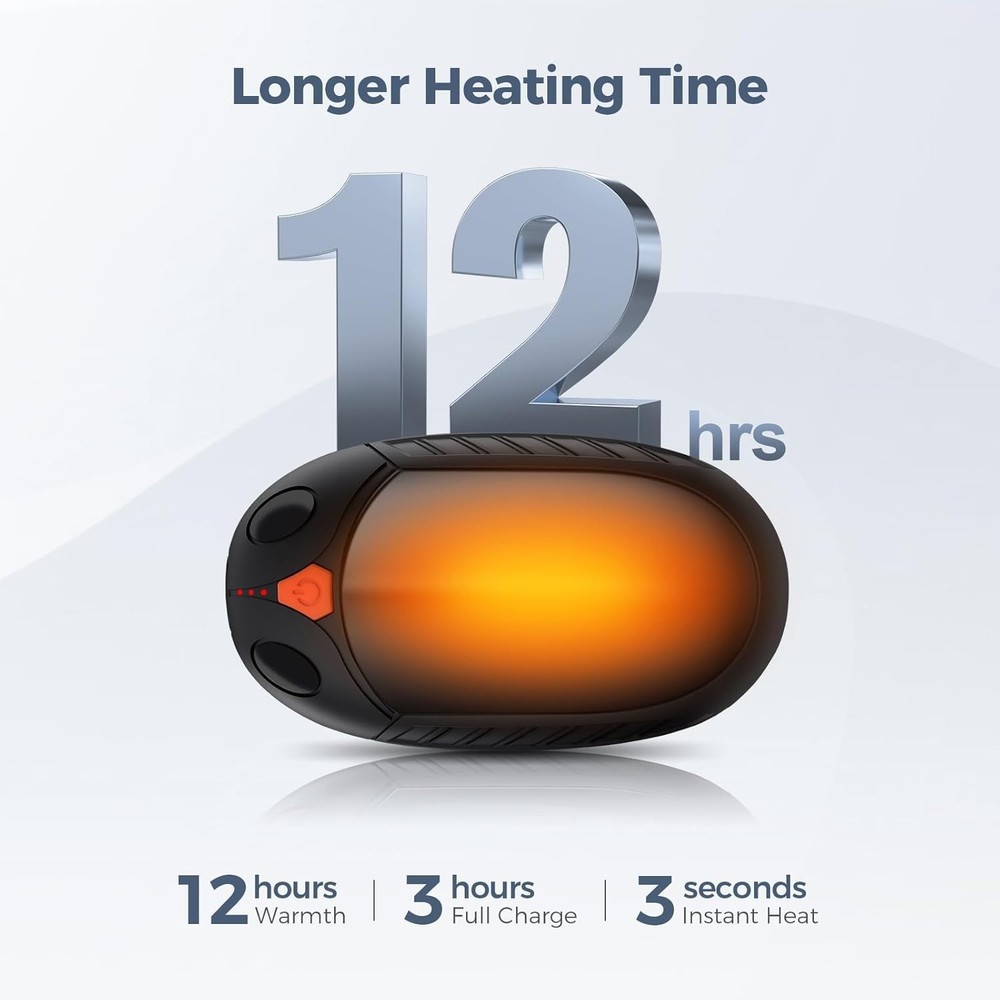 Compact AI-Controlled Hand Warmer - Reliable Warmth for Golf, Hunting & More