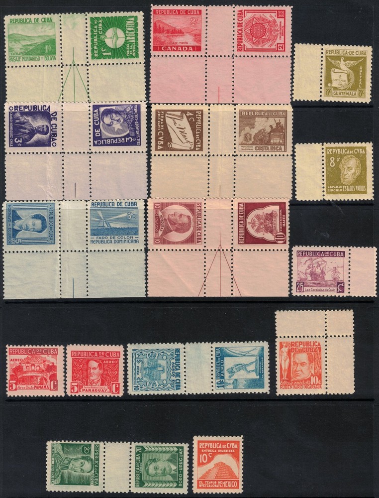 1937 Qba Scott 340-54, C24-9, E10-11 Mint MNH Full Set