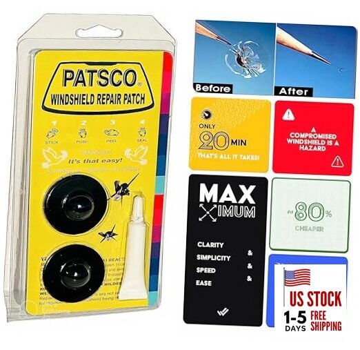 Windshield Chip Repair Patch (2pk) Innovation Through Simplicity, No