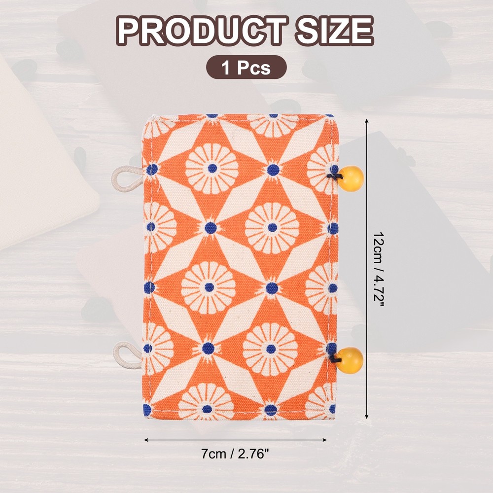 Teapot Handle Cover, Anti-Slip Kettle Handle Sleeve Flower Pattern, Orange