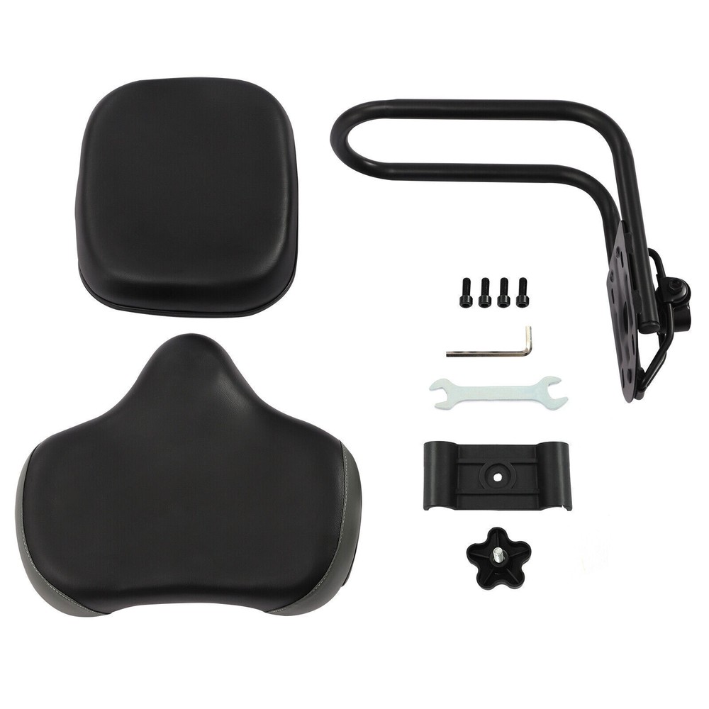 Black Backrest Saddle Bikes Bicycle Tricycle Cruiser Saddle Seat with Backrest