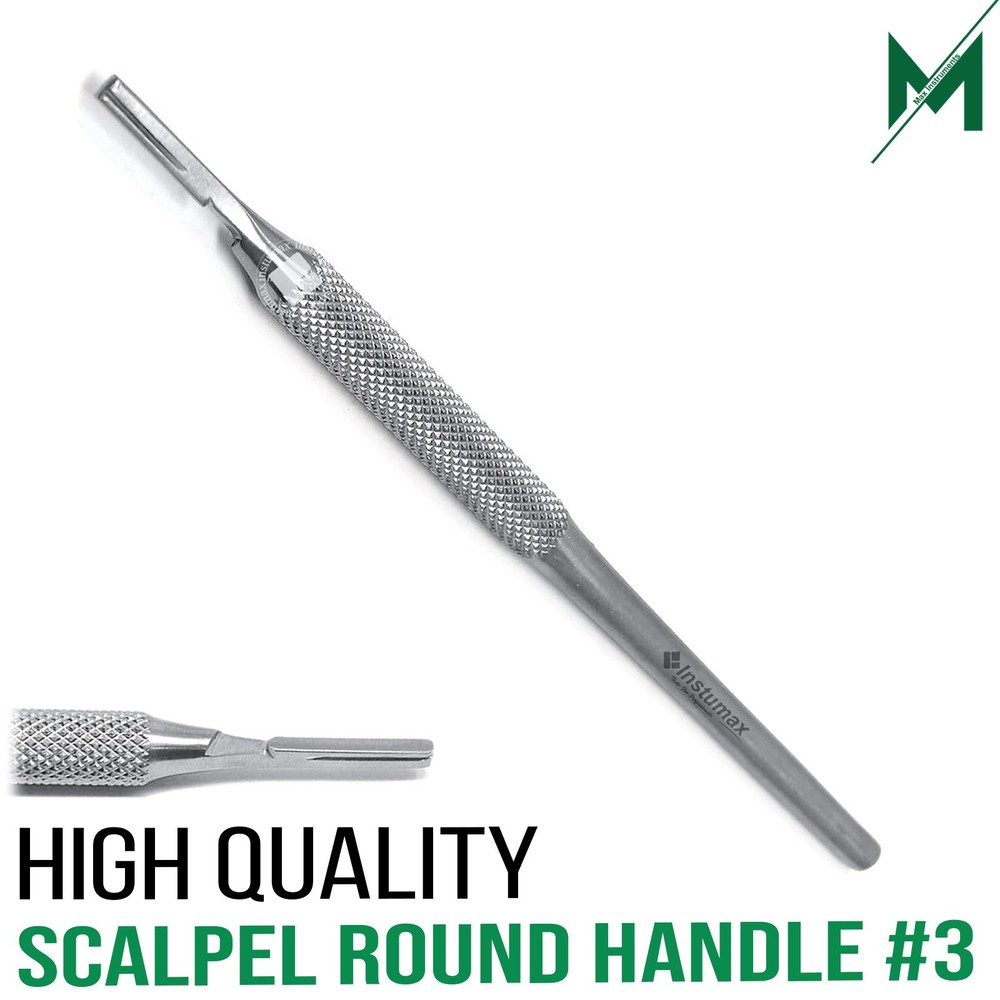 Surgical Scalpel Handle Holder #3 With Round Pattern Premium Quality Instruments