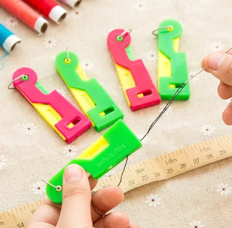 10-Pack Automatic Needle Threaders Easy Thread Guide Tool for Elderly Sewing