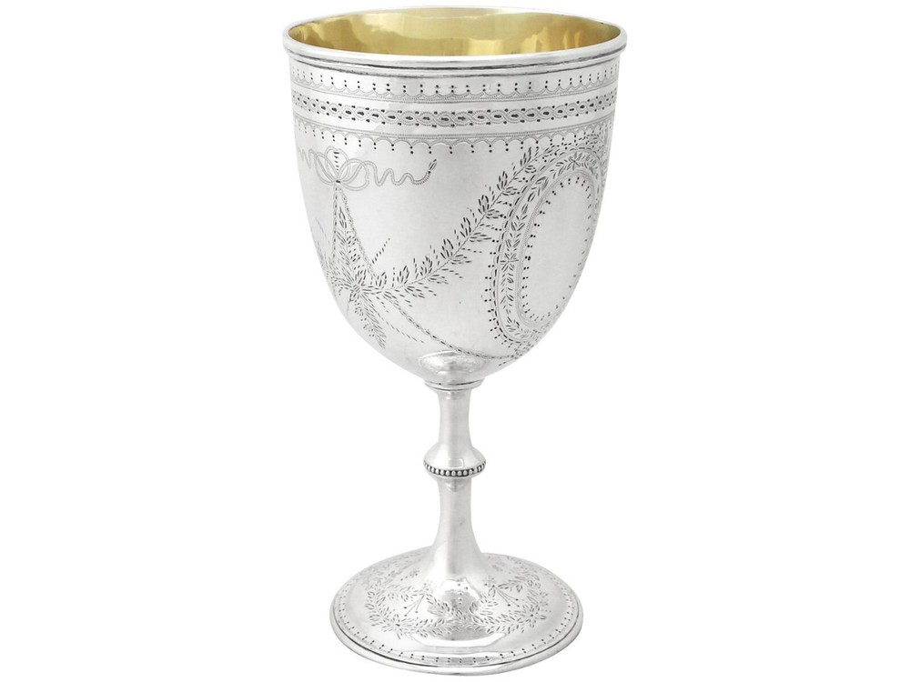 Antique Victorian Sterling Silver Goblet