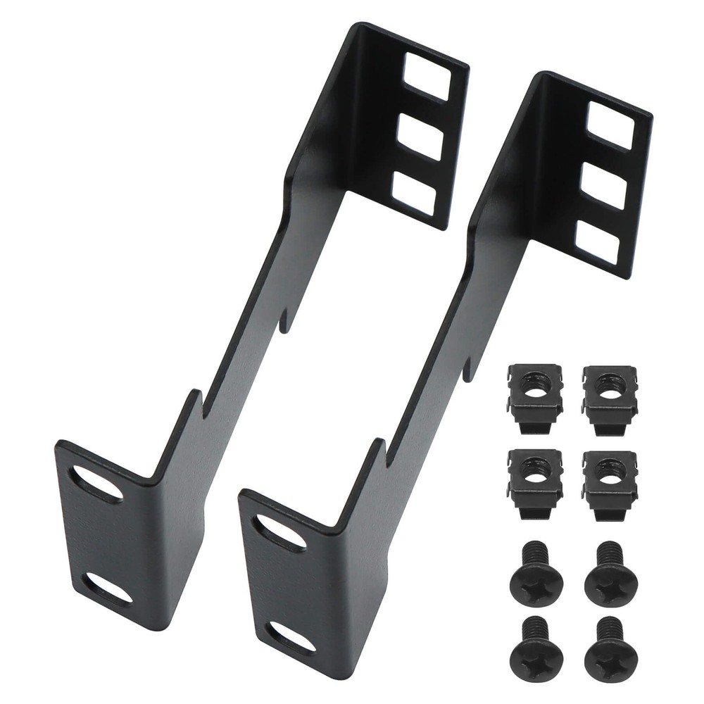 Server Rack Depth Extender 1U Recessed Rack Extender Deep Mount Adapter Kit f...
