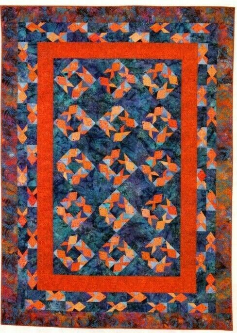 Goldfish Quilt Pattern Pieced MS