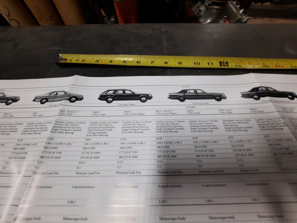 1991 Mercedes Benz Tech Brochure Catalog Original