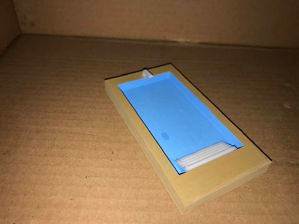 Ho 1/87 Scale Rectangular Swimming Pool Set. (Unpainted)