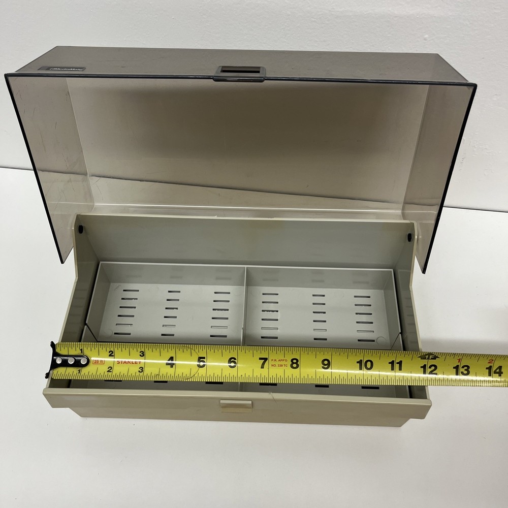 Vintage Mediamate Floppy Disc 5.25" Box Case Holder With Inserts