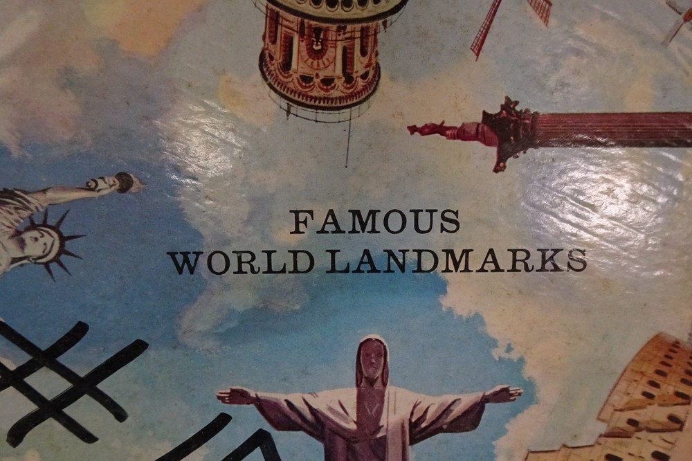 Vtg 1966 Springbok Circular Puzzle "Famous World Landmarks" C934 Complete!