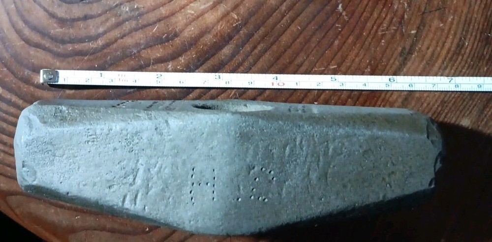 Vulcan Tool Co 4 lb Mining Blacksmith Hammer Head Octagon Face Solid Cast Steel