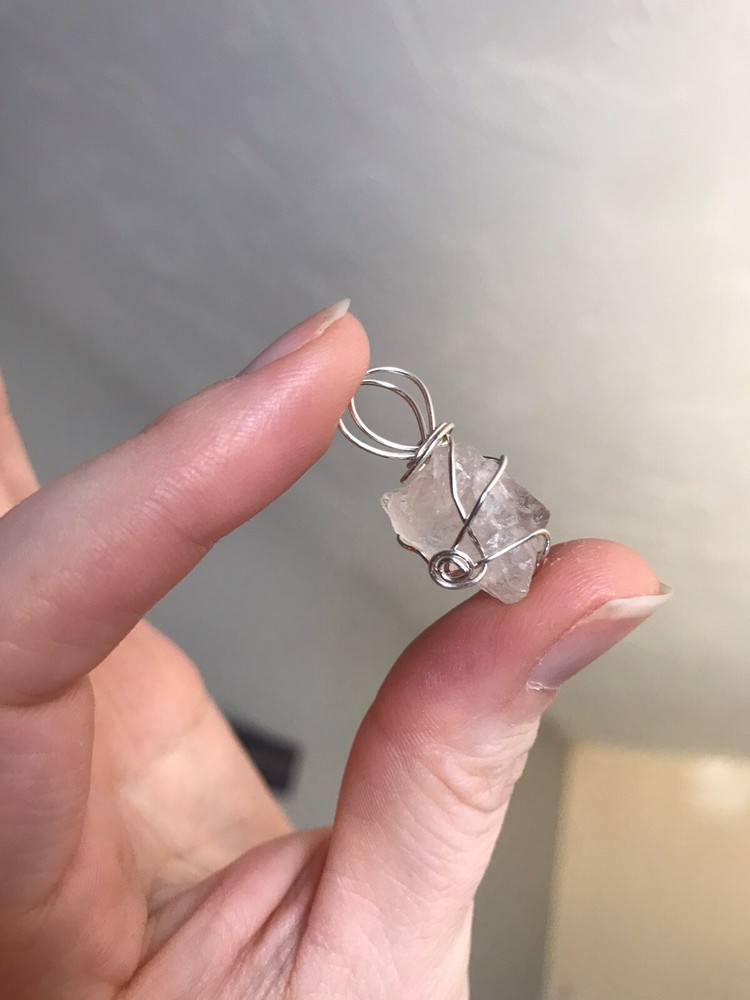 Nirvana Quartz Sterling Silver Wrapped Pendant