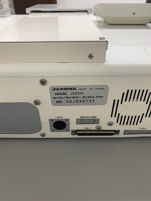 JANOME MODEL JR2300, ROBOTIC XYZ TABLE