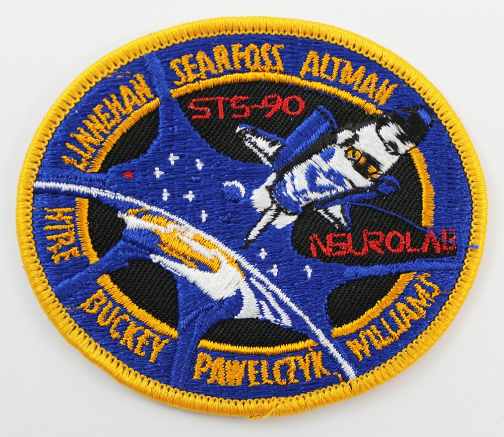 STS-90 NASA Shuttle Mission Flight Astronaut Crew Space Patch