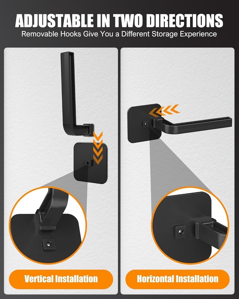 Hat Rack for Hat Storage 4-Pack, Multi-Purpose Hat Organizer, Strong Adhesive...