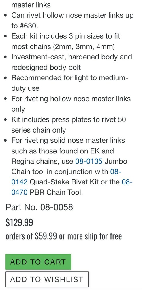 Chain Breaker & Riveting Tool Motion Pro