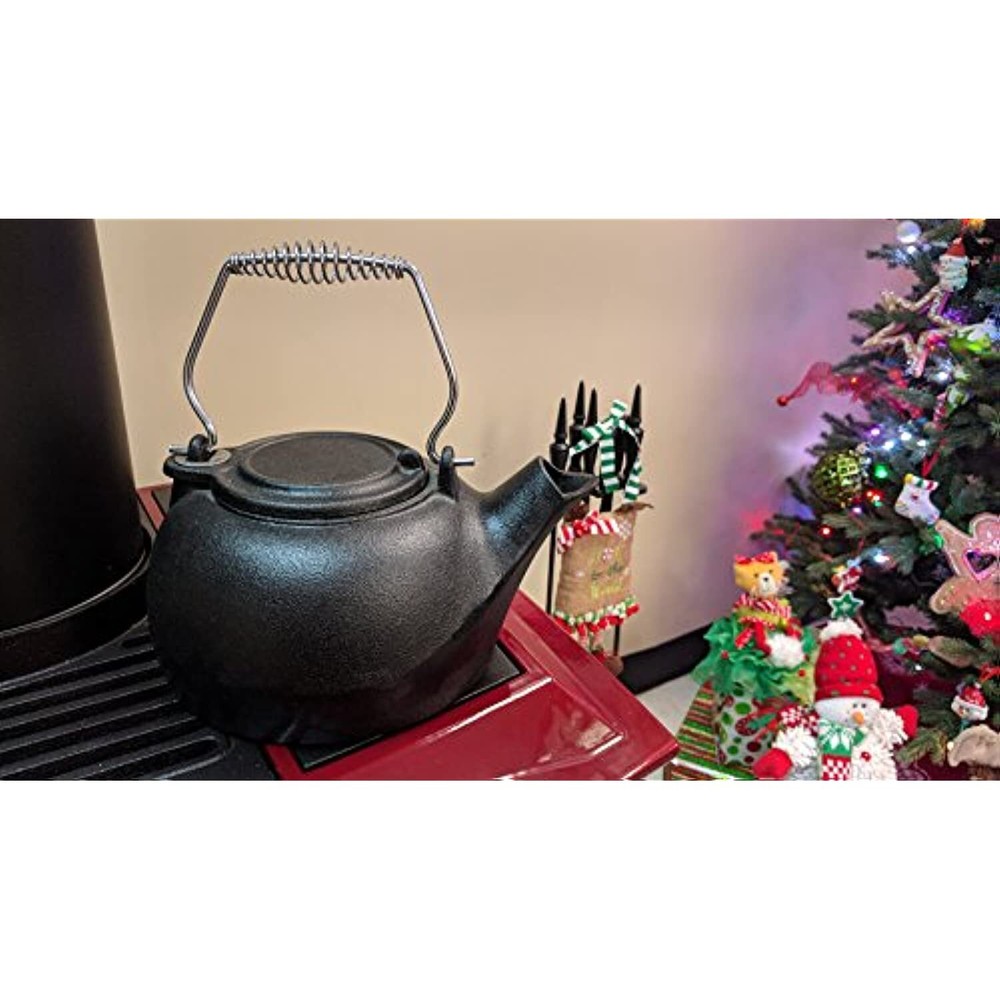 US STOVE CO Kettle Fireplace 3Qt Black