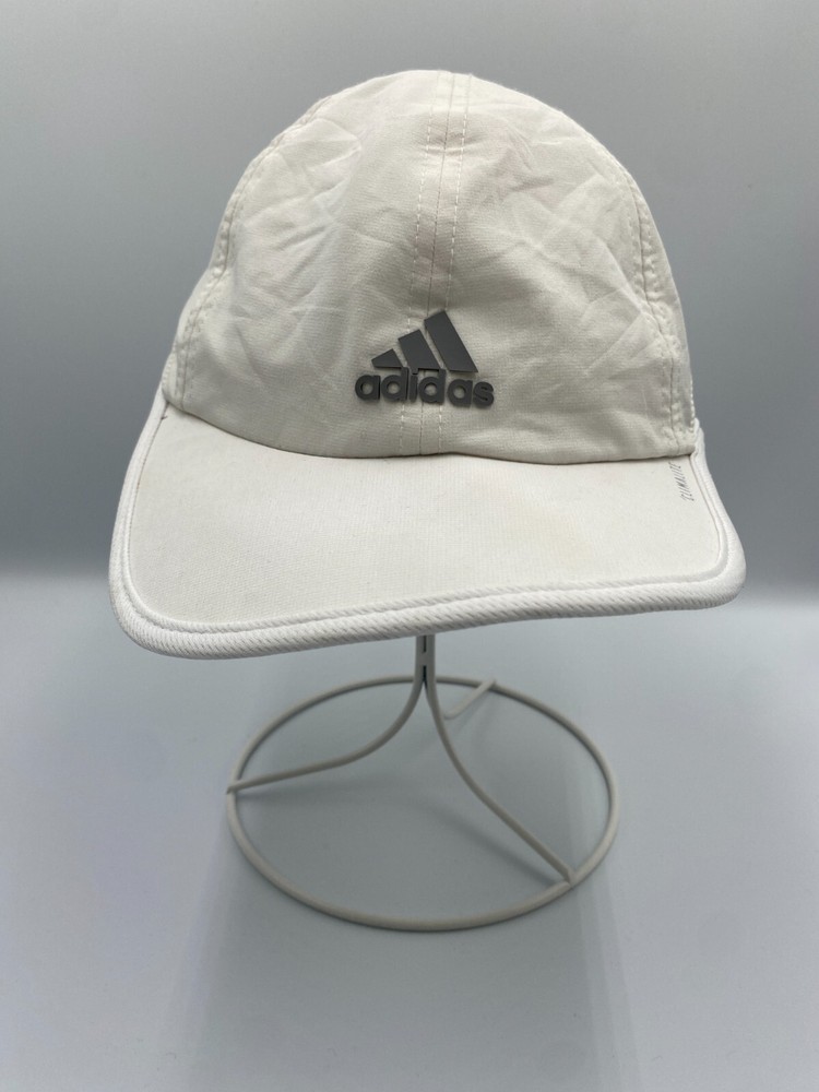 Adidas Climalite Running Jogging Adjustable Strapback Hat Cap White