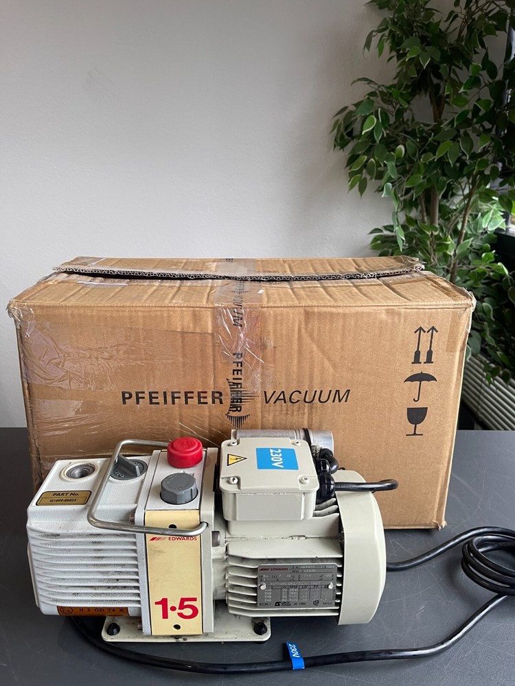 Edwards E2M1.5 Rotary Vane Dual Stage Vacuum Pump 230V