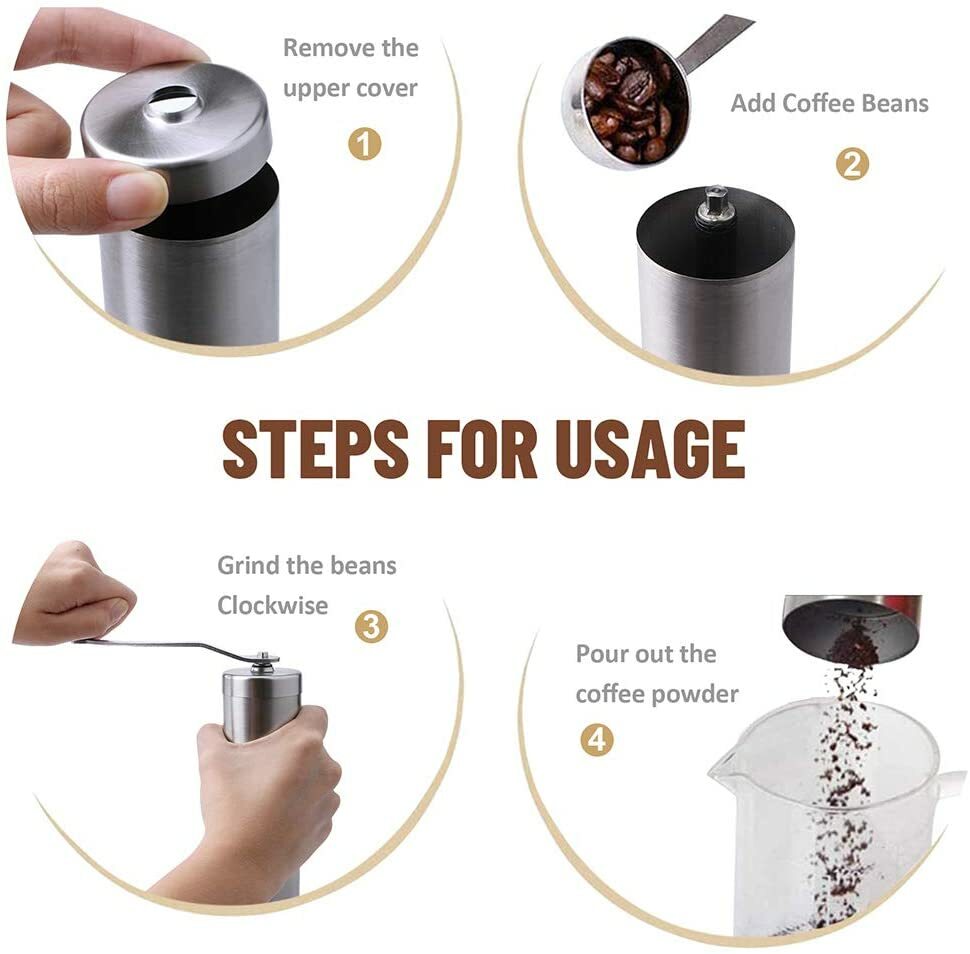 Stainless Steel Manual Coffee Grinder