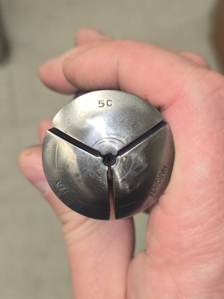 Hardinge - 5C Collet 1/8" Round w/External threads - Good condition