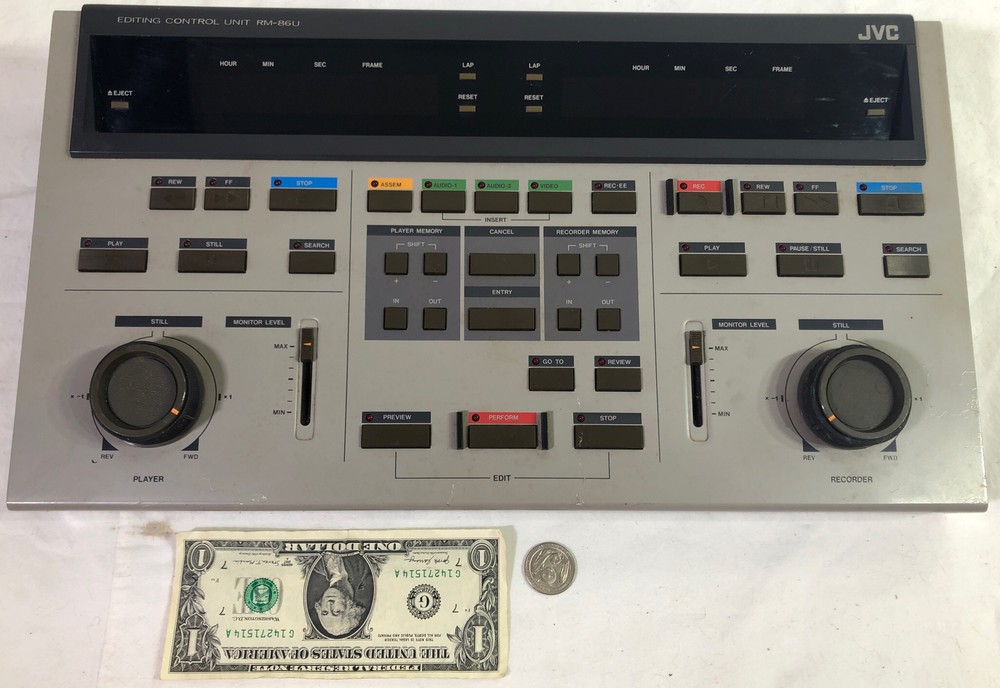 JCV Model RM-G86U Video Editing Controller