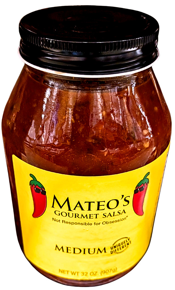 Mateo's Gourmet Salsa Medium 32 Oz EXP 07/2027