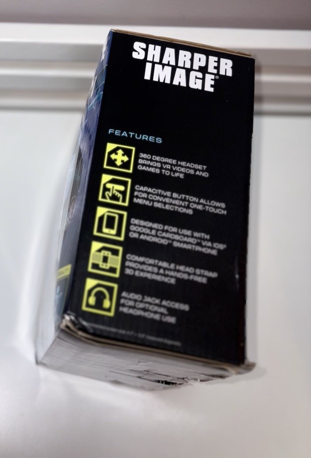 Sharper Image Smartphone 360 Degree Virtual Reality Headset - White