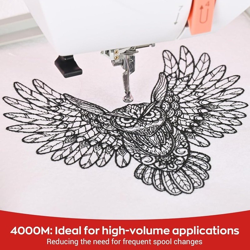 Polyester Embroidery Thread 15 Color Set 40 WT Durable High Strength Machines US