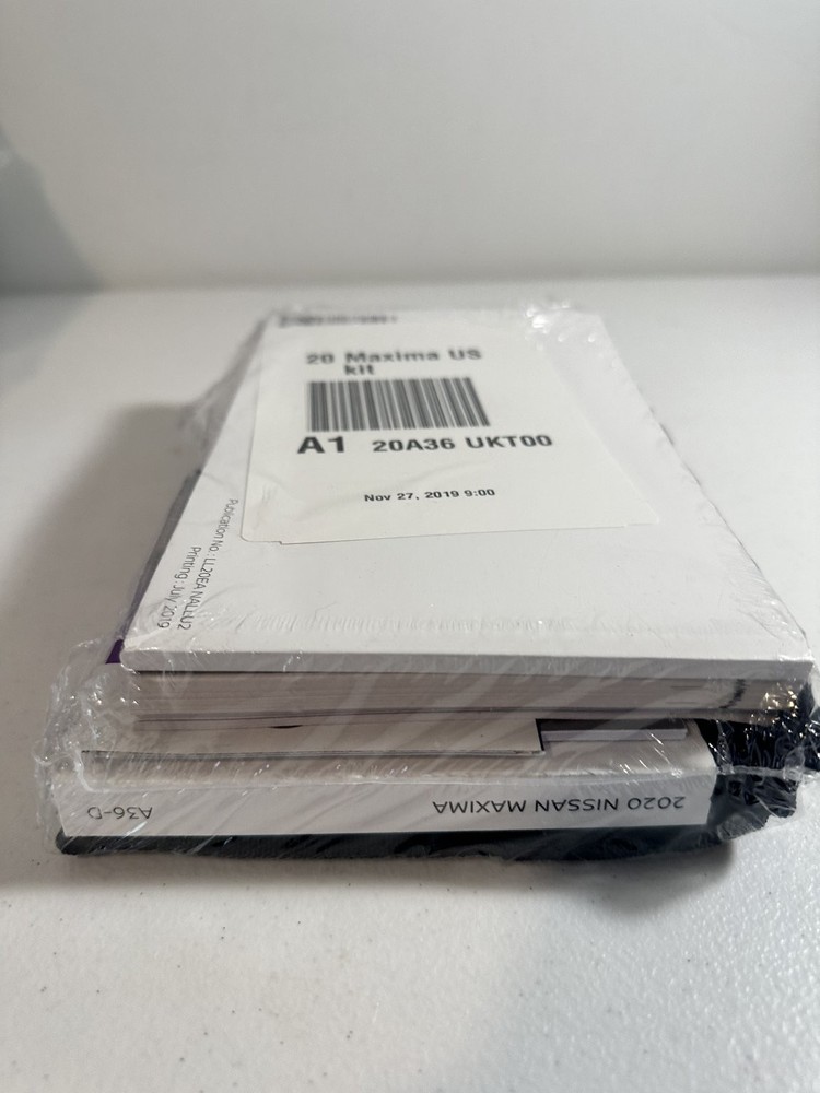 2020 Nissan Maxima Owner Manual Set