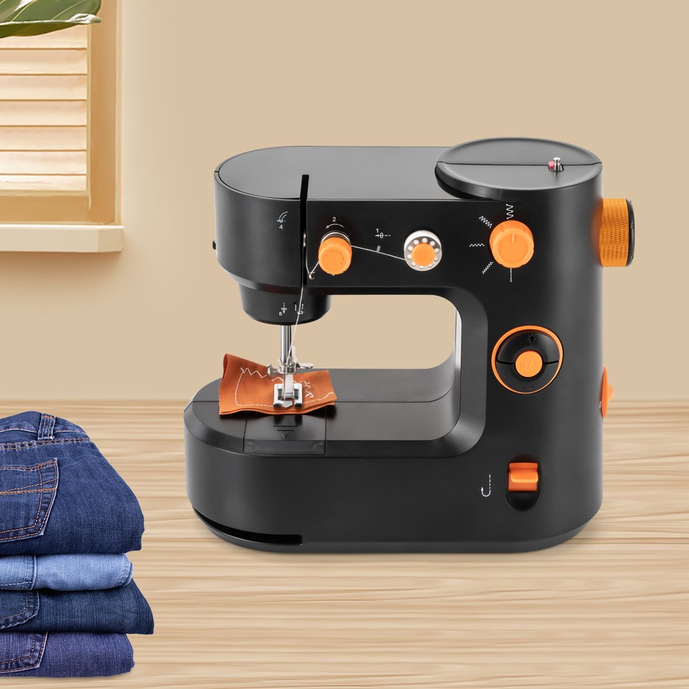 Portable Electric Sewing Machine, Dual-Speed Control, Compact & Lightweight,